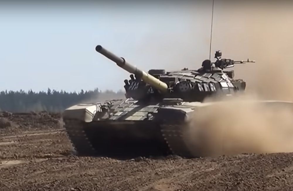 Un tanc T-72 din armata poloneză