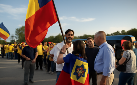 Călin Georgescu, întâmpinat de mulțimi la Târgul din Călugăreni, Giurgiu