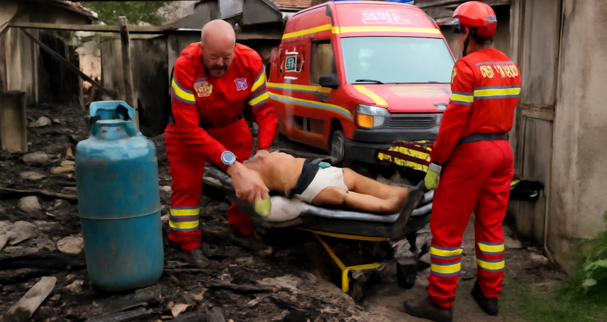 Explozie la o butelie de gaz în București: Două persoane rănite